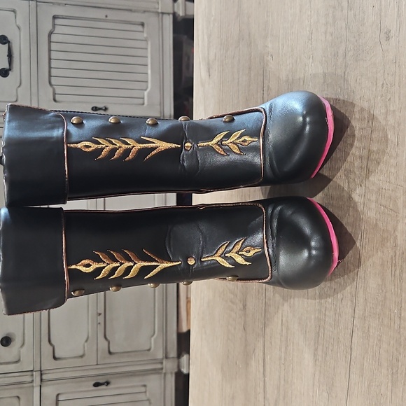 Disney Anna Costume Boot for Kids – Frozen 2 size little girl's 13 - Picture 2 of 13